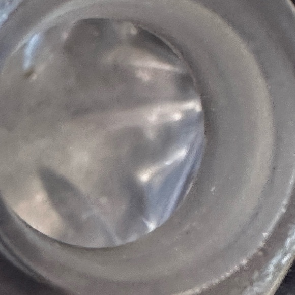 Beautiful Vintage Cut Glass Greyish Lavender Glass Perfume Bottle - Picture 6 of 6